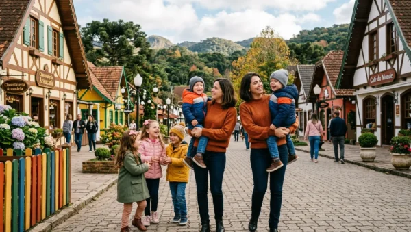 Campos do Jordão com crianças