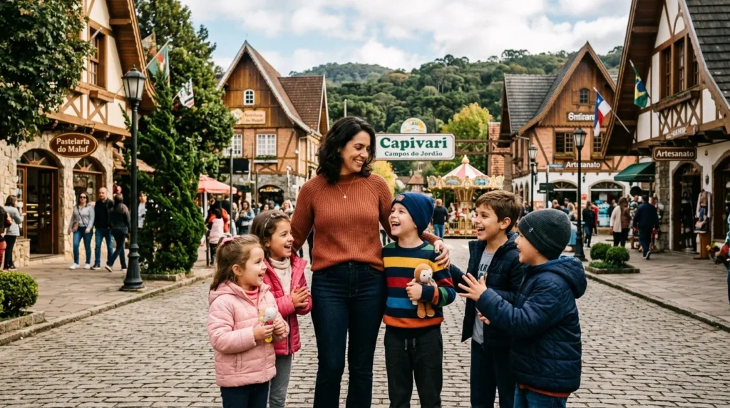 Campos do Jordão com crianças